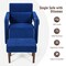 Modern Berber Fleece Single Sofa Chair Included Ottoman and Waist Pillow Suitable for Any Terrain